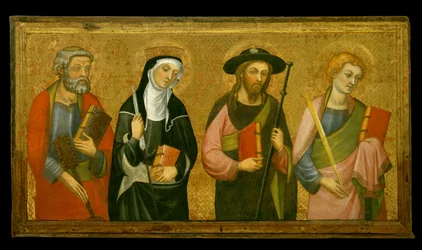 Heiliger Petrus, Heilige Klara, Heiliger Jakobus der Ältere und Heiliger Johannes der Evangelist
